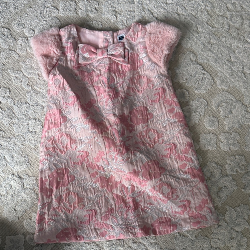 Janie and Jack Pink Floral Formal Dress